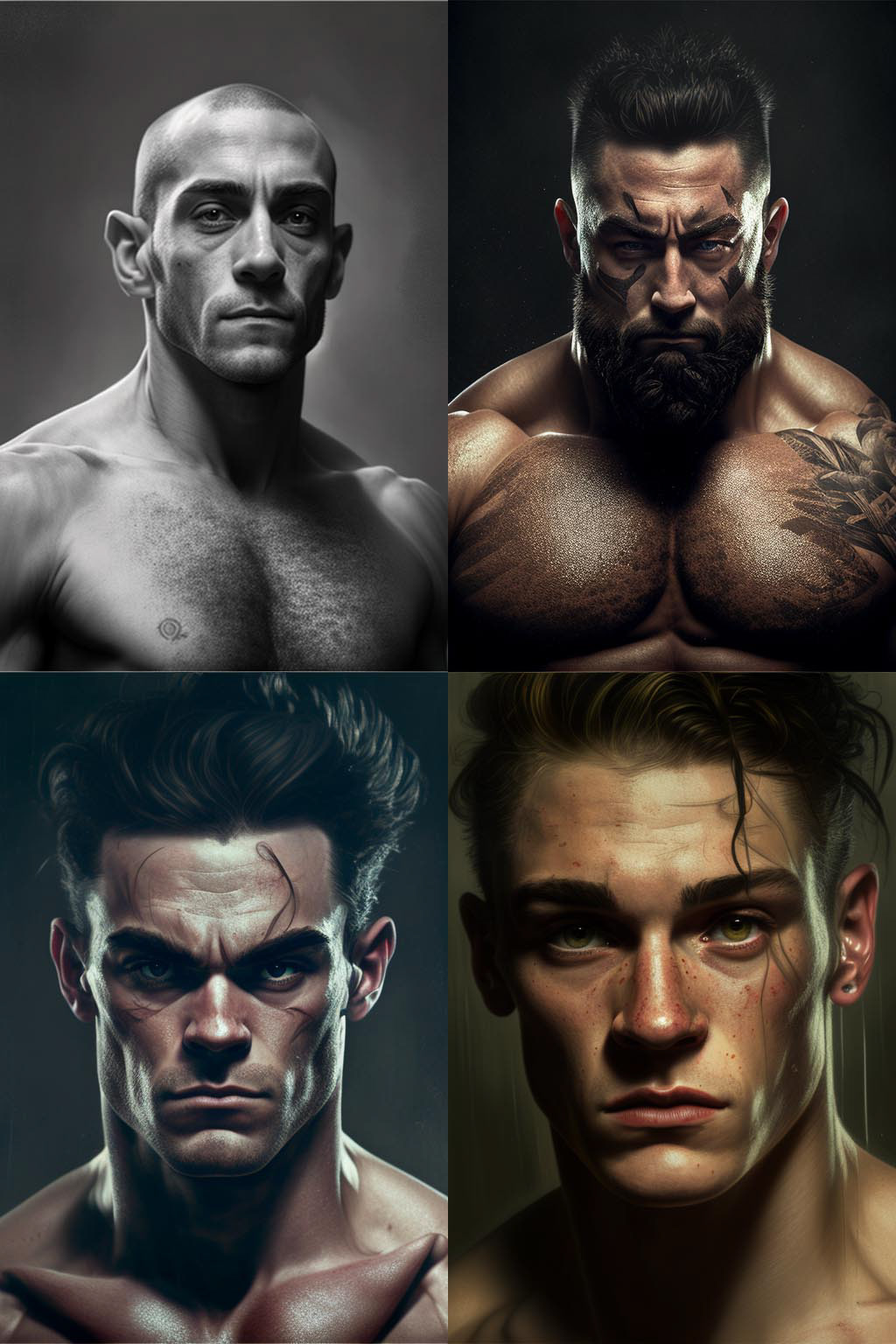 portrait, strong