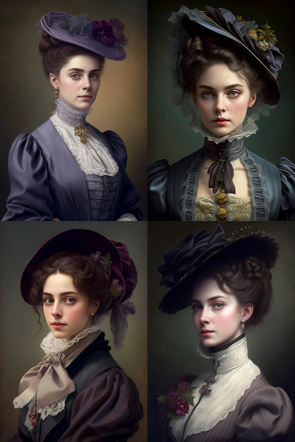 Portrait, Early Victorian Era fashion style