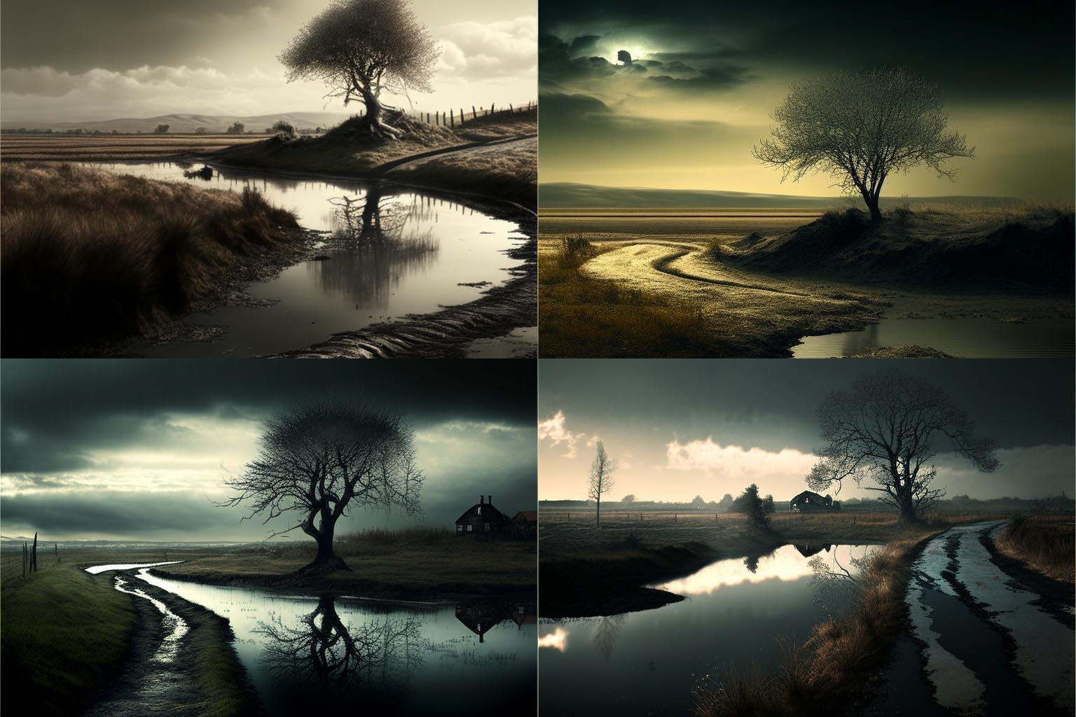 landscape, murkiness