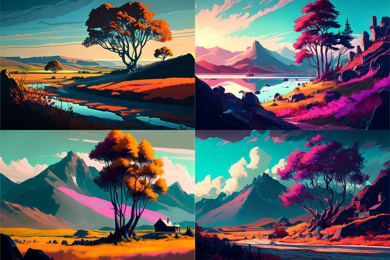 landscape, Supplementary Colors