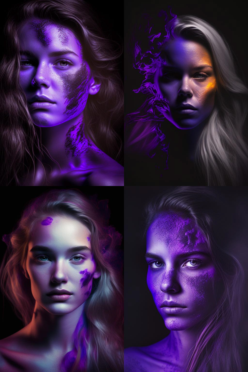 Portrait, Ultraviolet photography