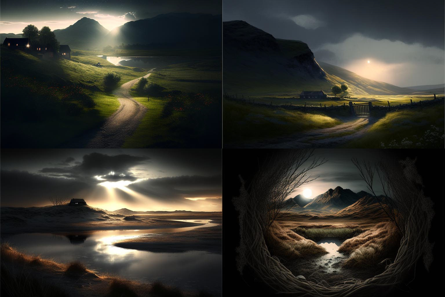 landscape, Frontlight