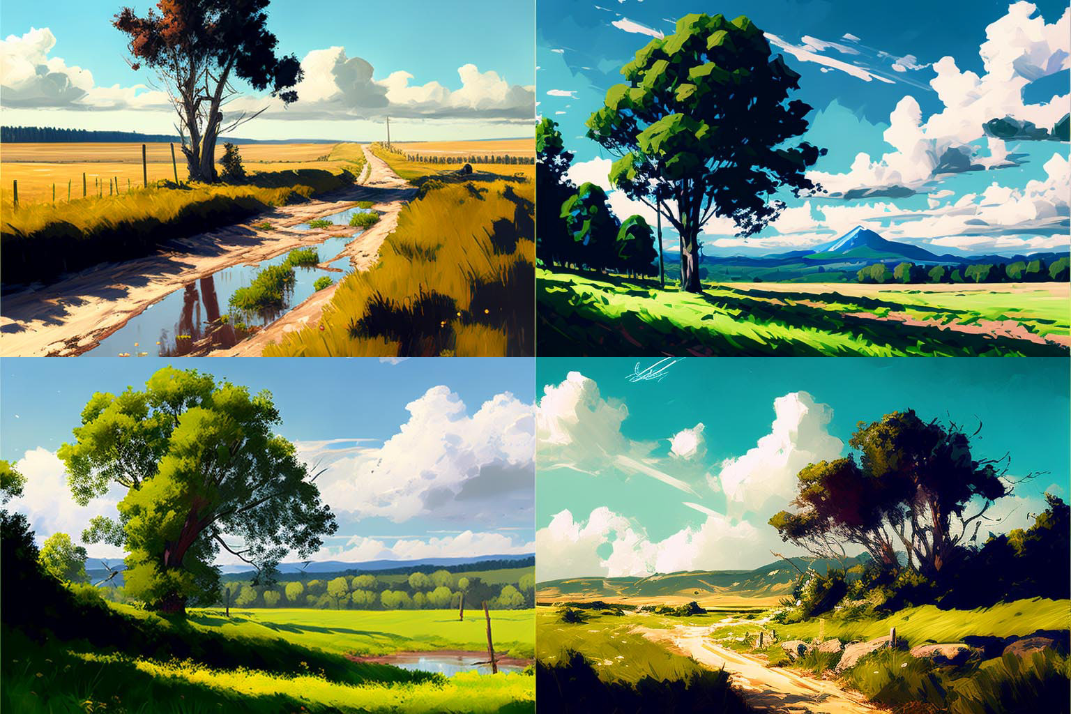 landscape, midday