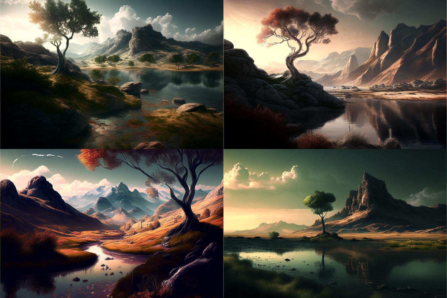 landscape, Coloressentializational