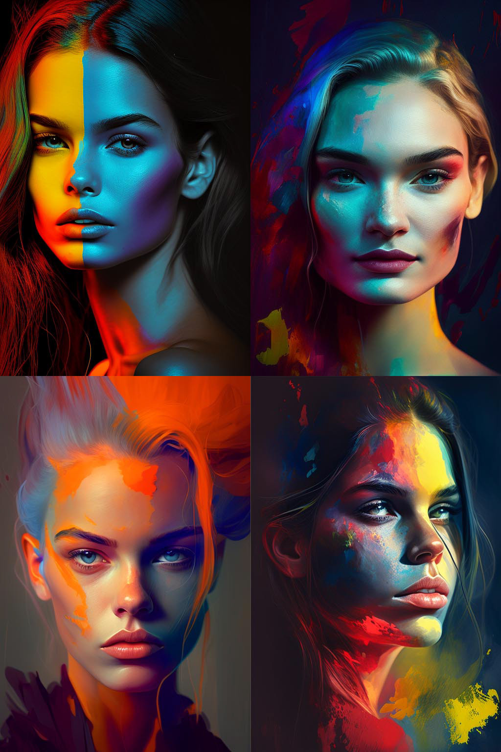 Portrait, Analogous Colors