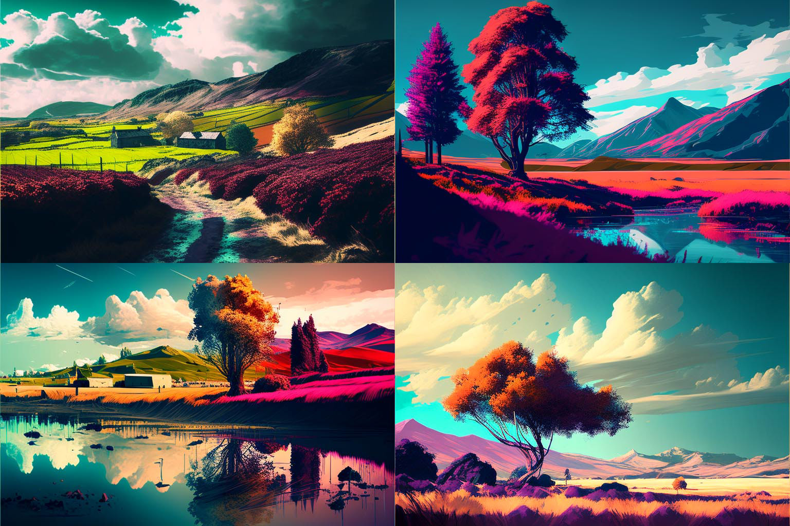 landscape, Agfacolor