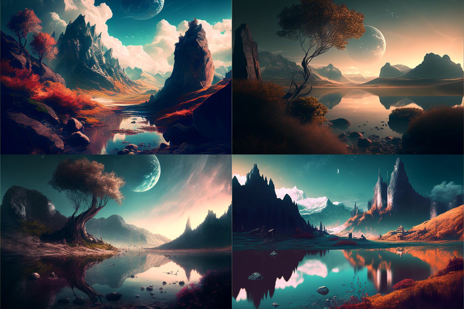 landscape, dreamlike