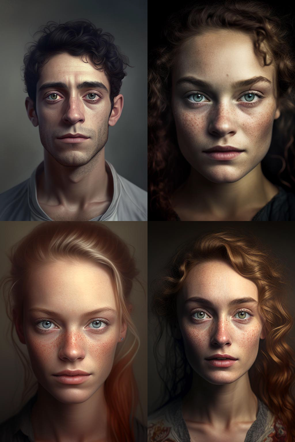 Portrait, facing camera