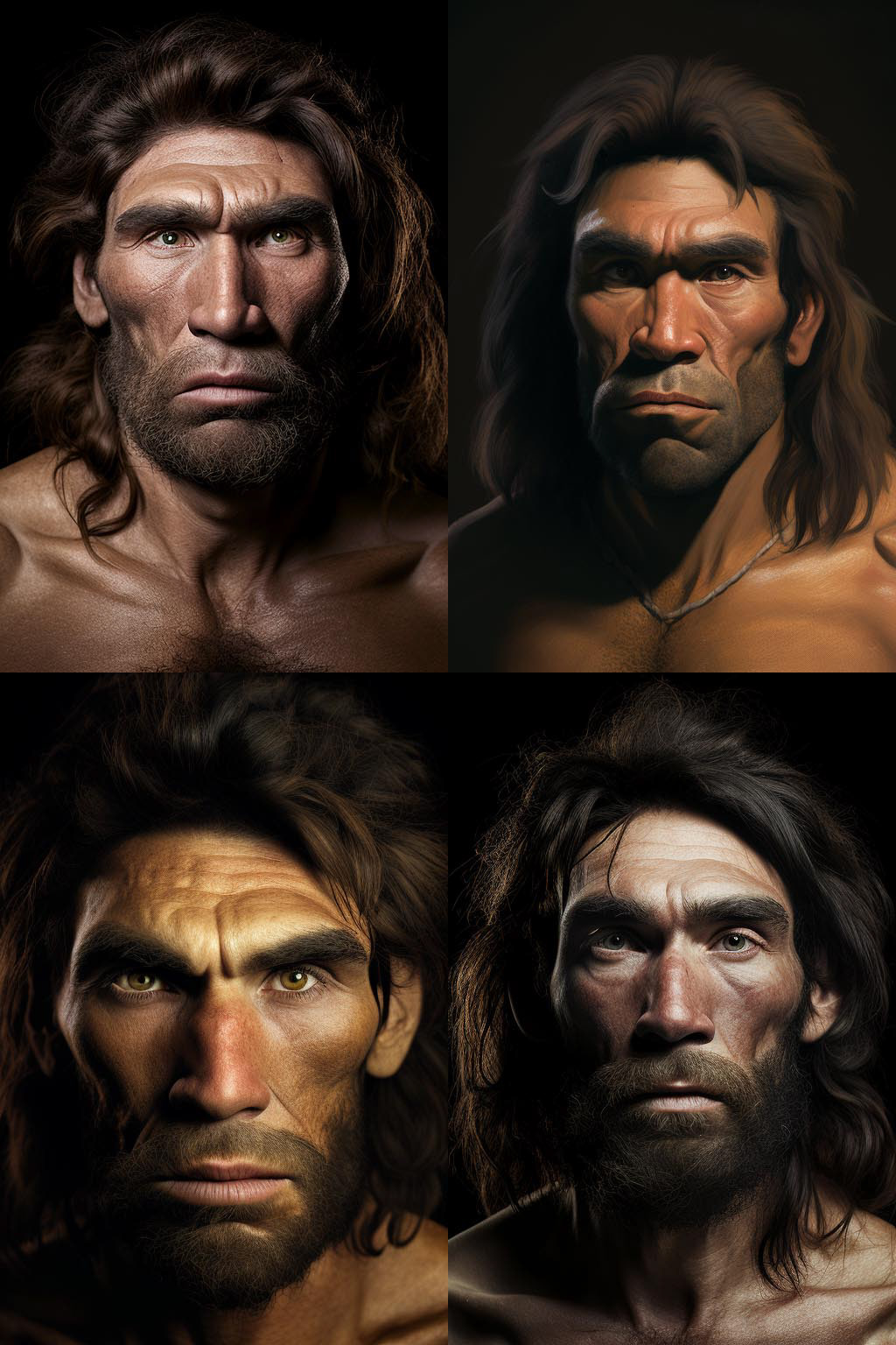 portrait, neanderthal man