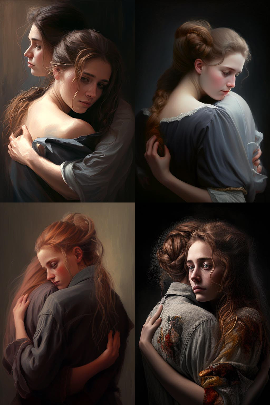 Portrait, Hug from Behind Pose