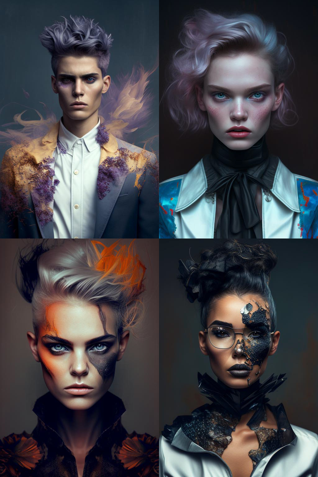 Portrait, Deconstructionism fashion style