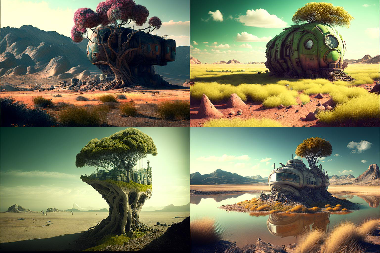 landscape, biopunk