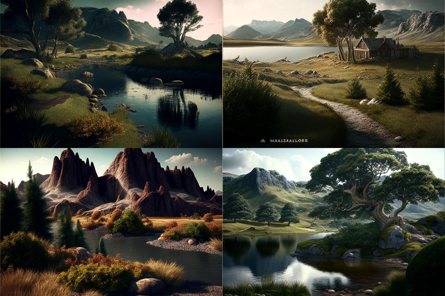 landscape, Autodesk 3ds Max