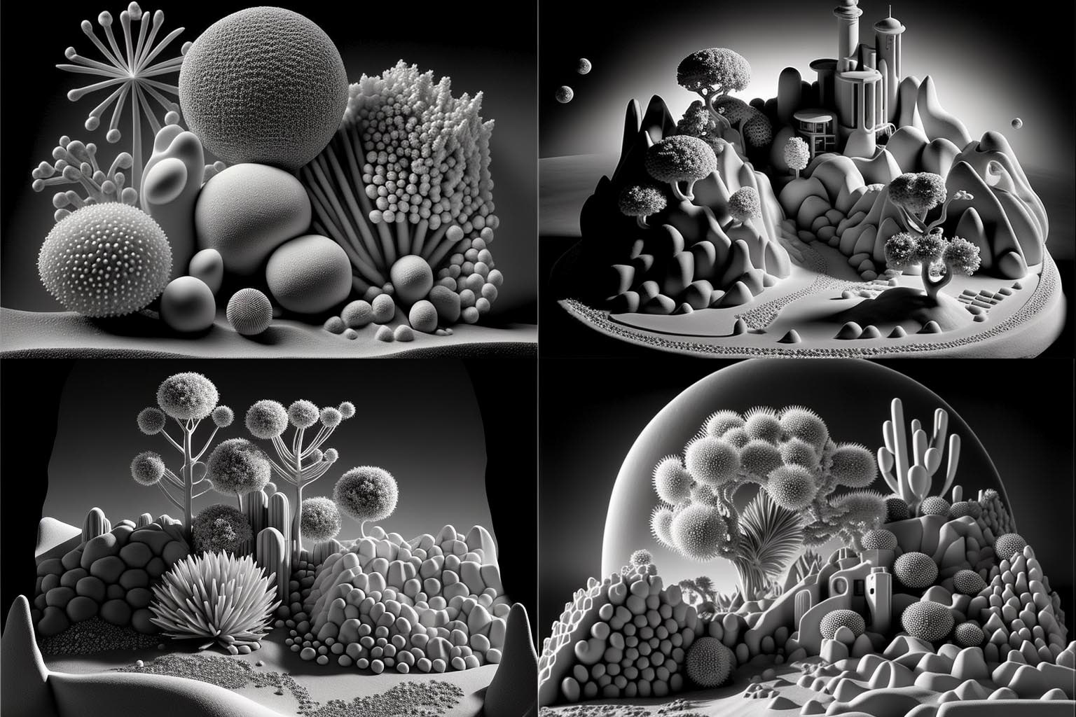 landscape, Electron Microscope