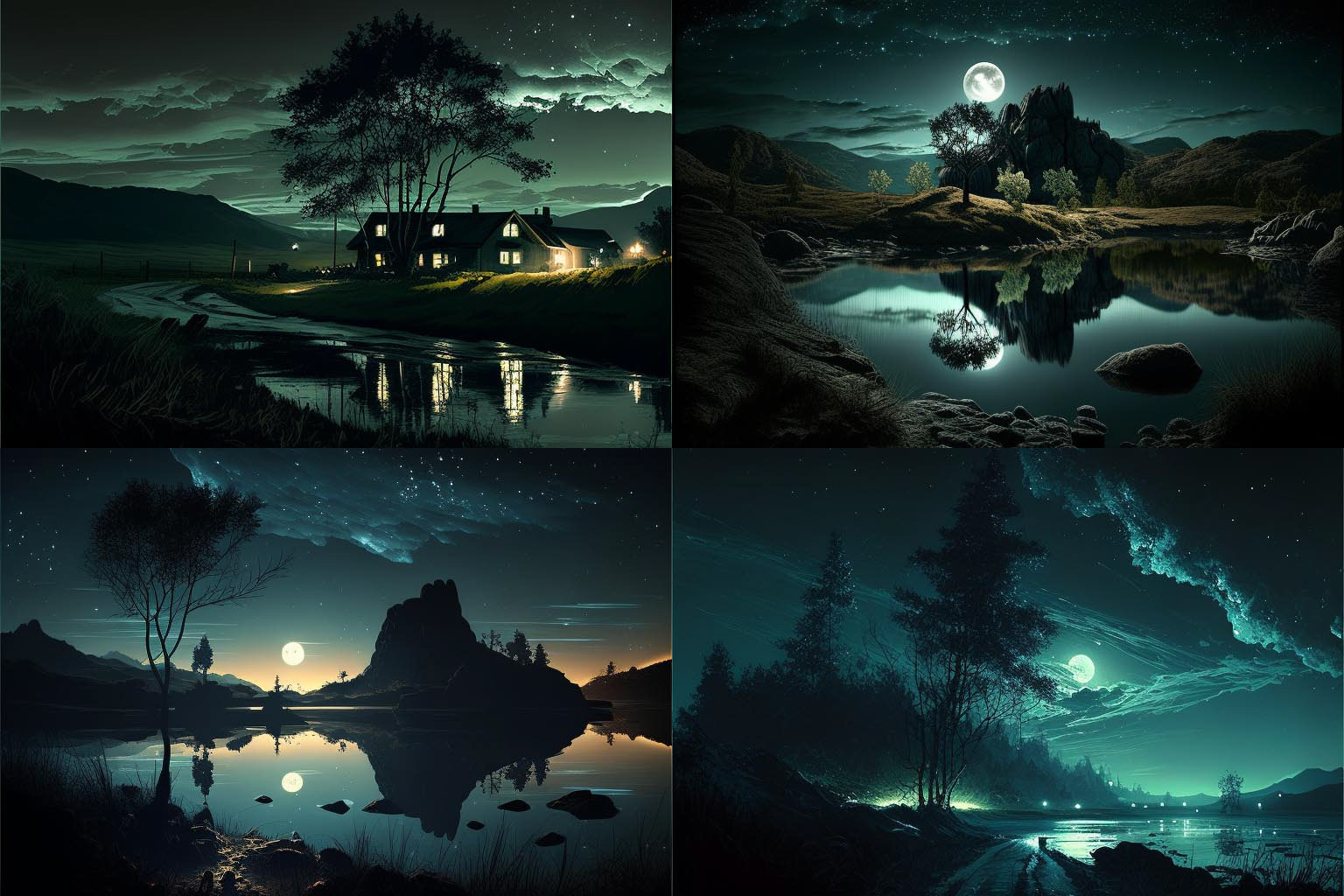 landscape, nightime