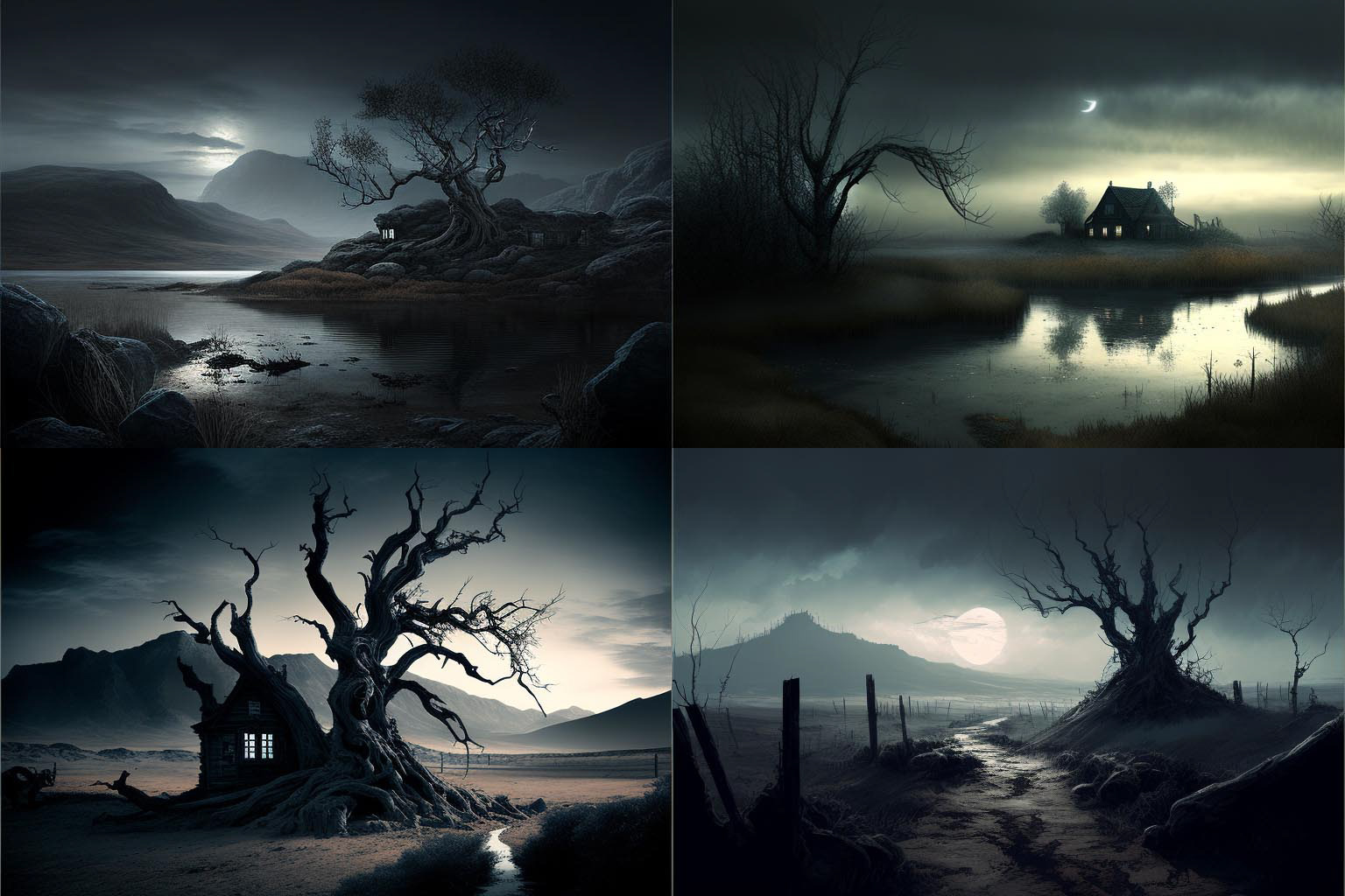 landscape, spooky