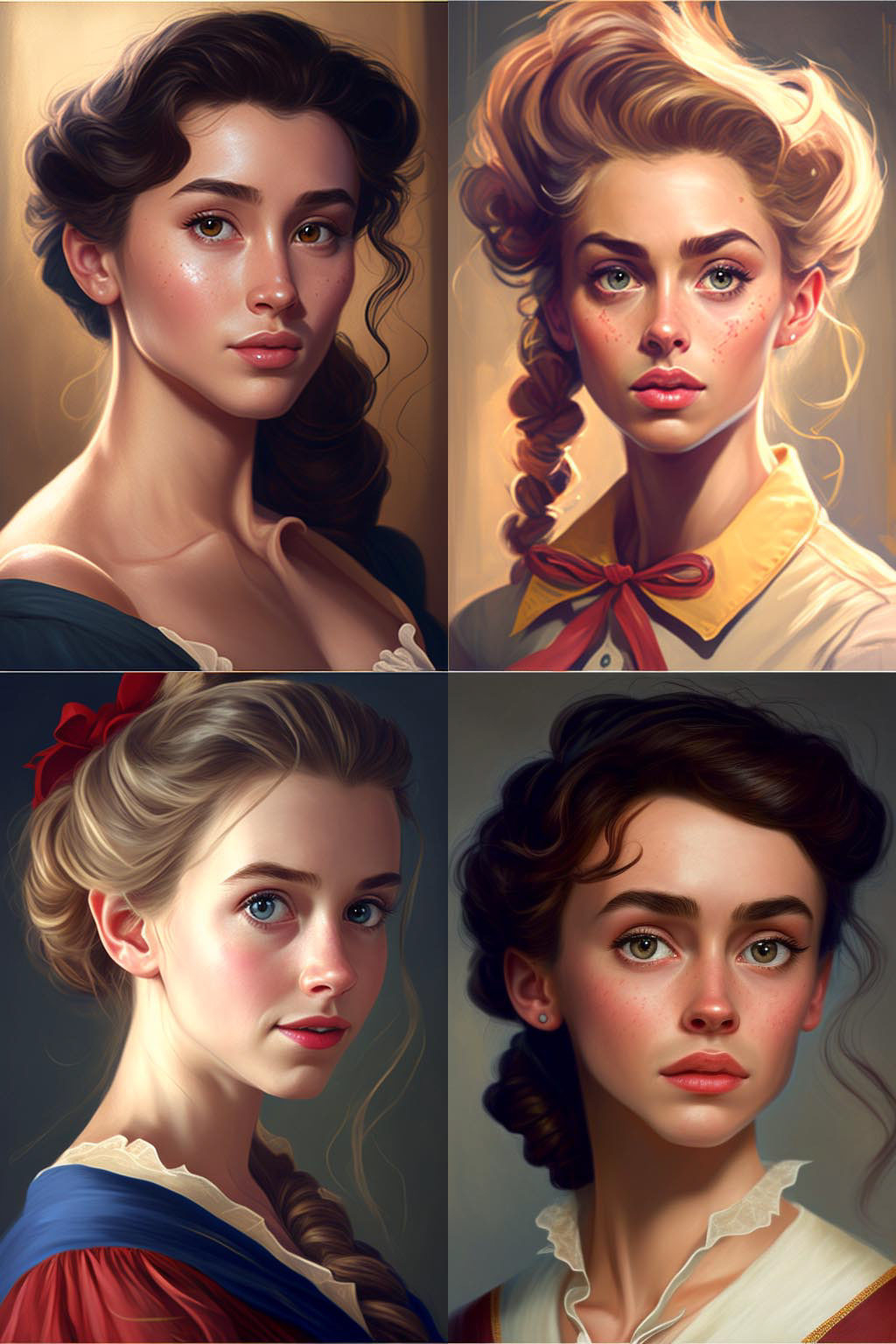 portrait, disney style