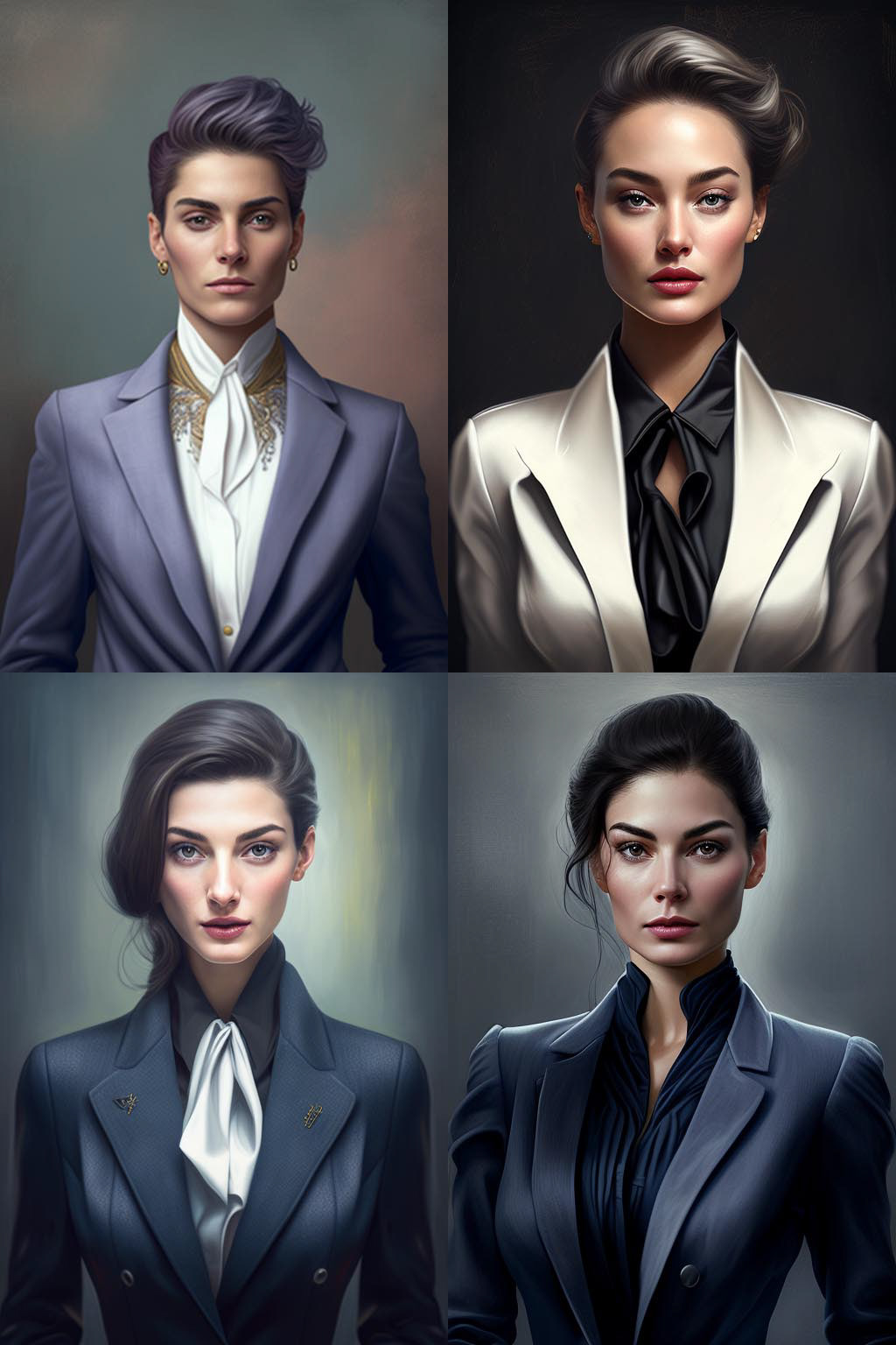 Portrait, Power Dressing fashion style