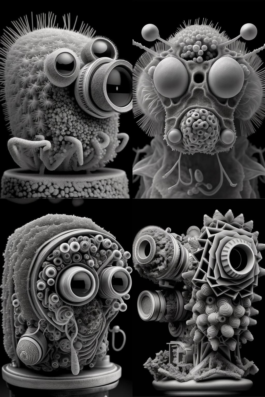 portrait, Electron Microscope