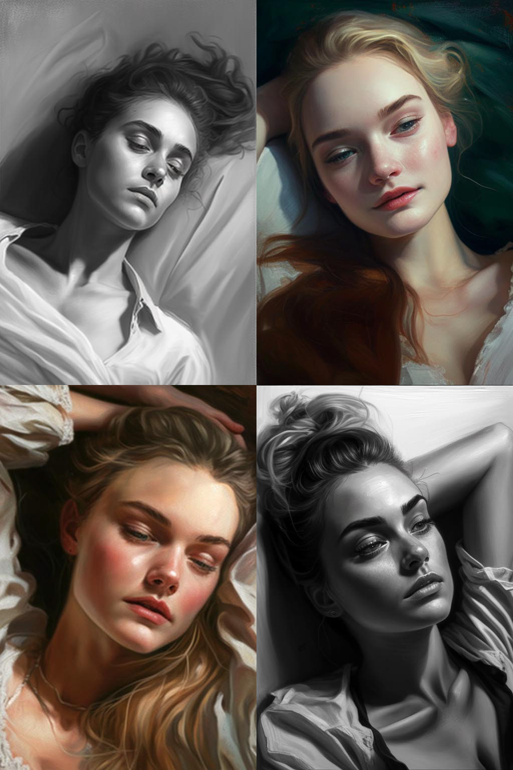 Portrait, Laying Down Pose