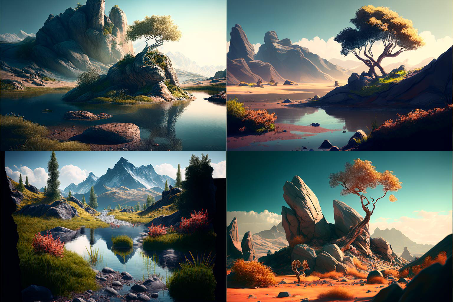 landscape, Sketchfab
