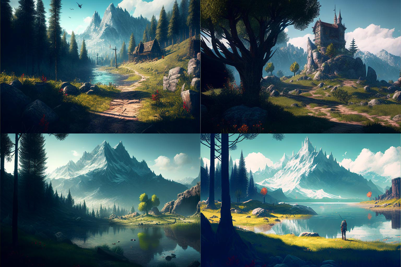 landscape, Witcher 3 Style