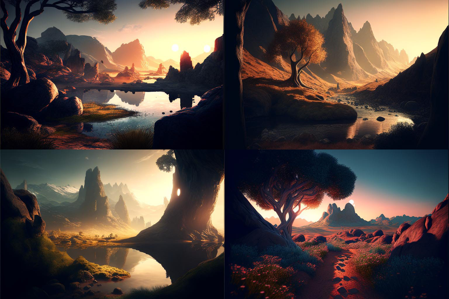 landscape, Global illumination