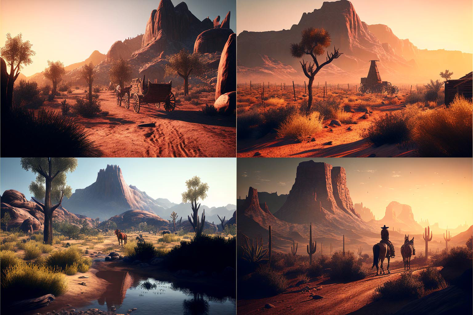 landscape, red dead redemption 2 Style