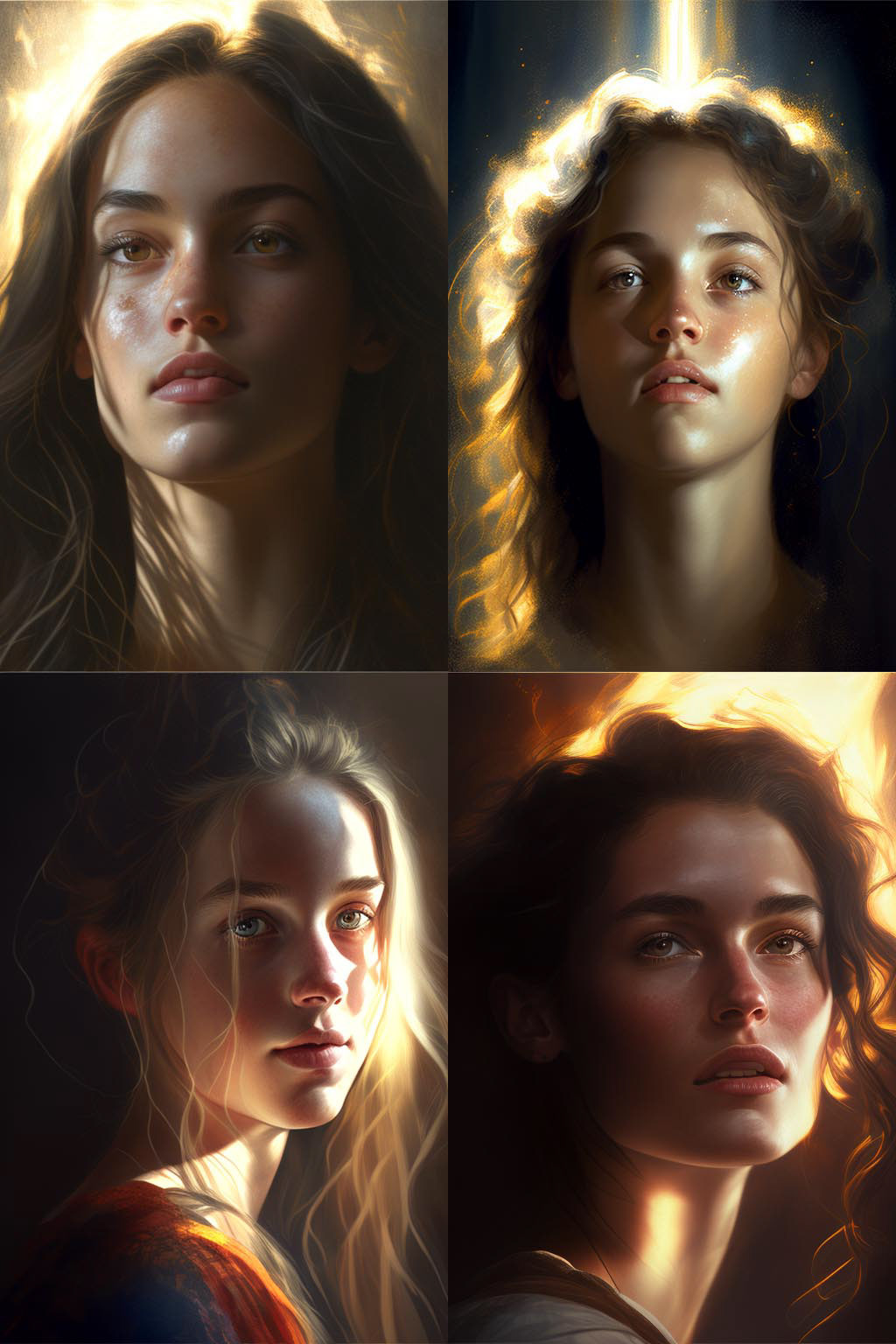 portrait, morning light