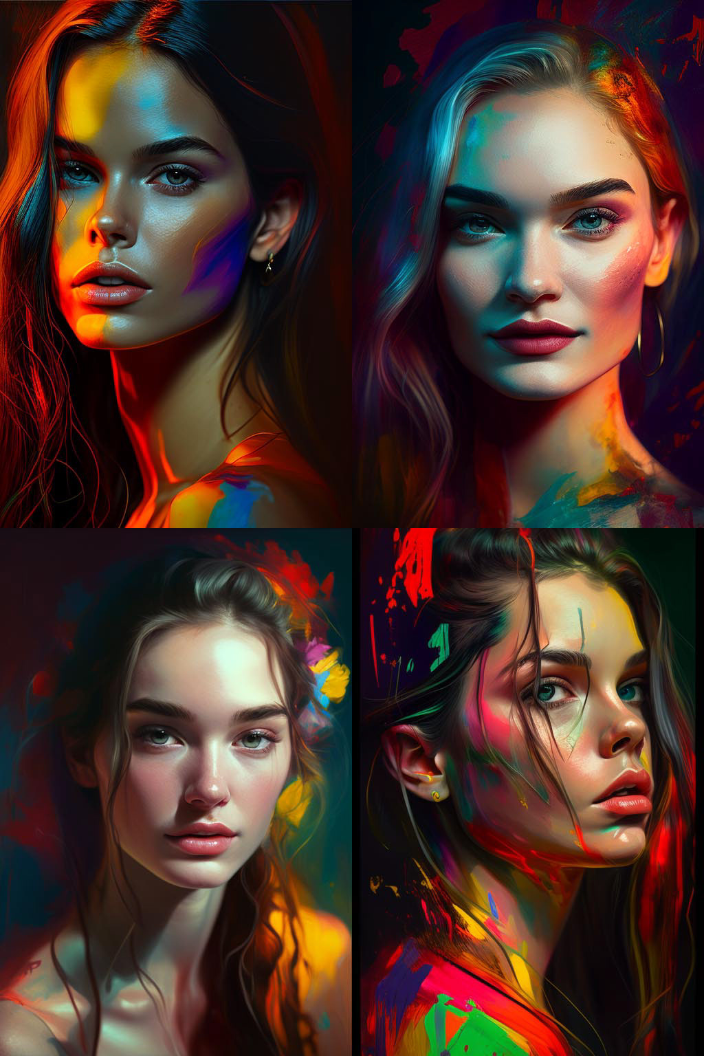 Portrait, vibrant