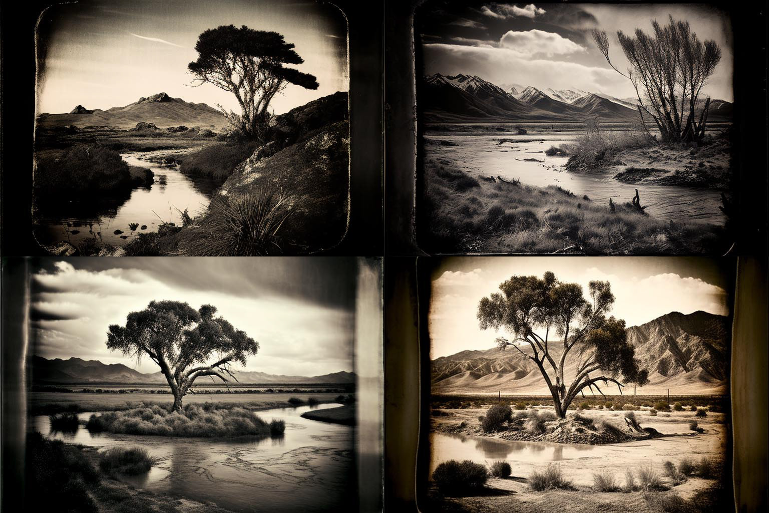landscape, Collodion