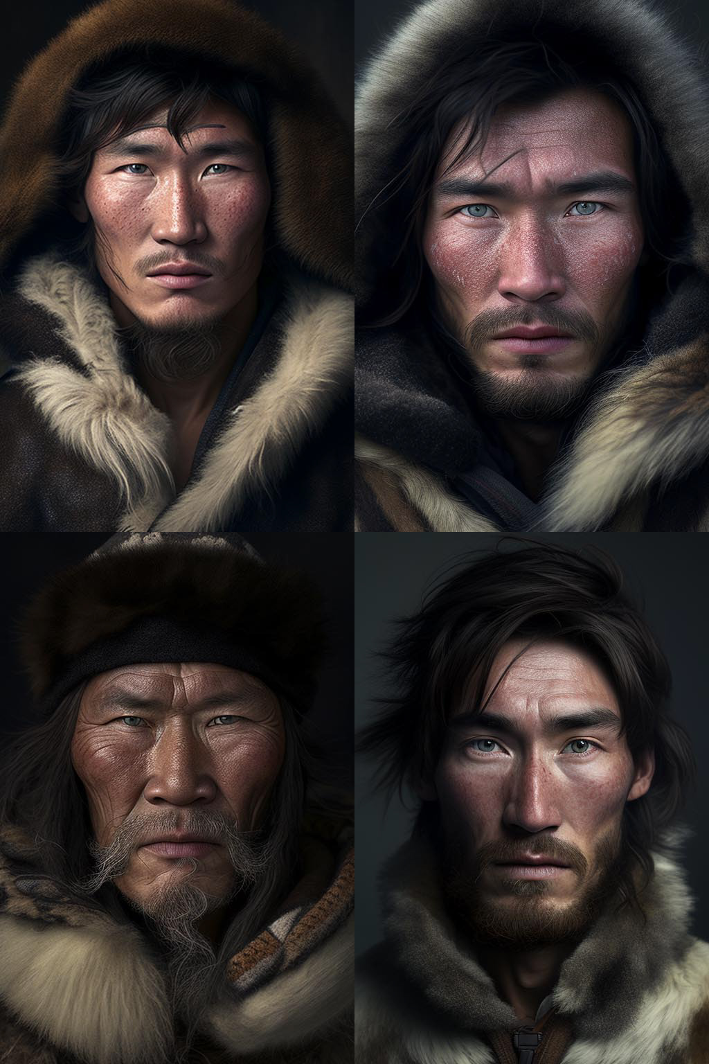 portrait, northern siberia man
