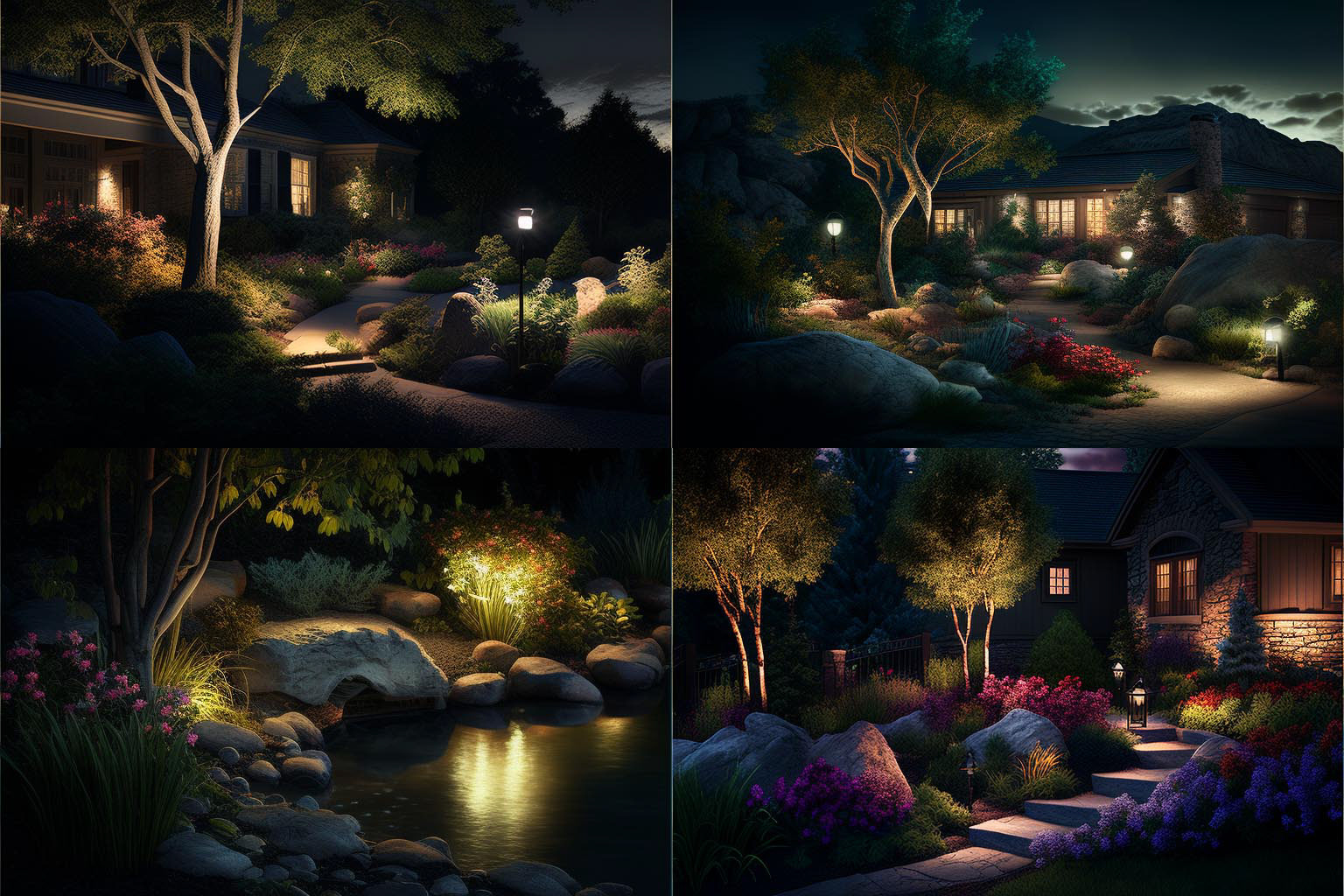 landscape, Accent Lighting
