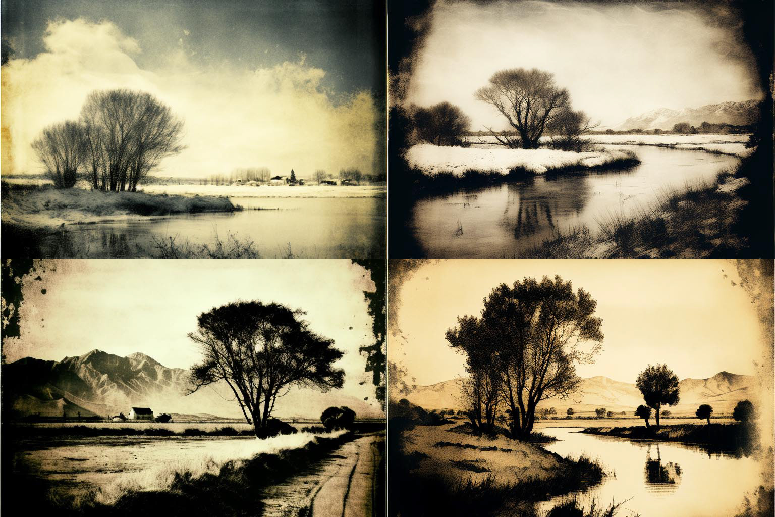 landscape, Anthotype