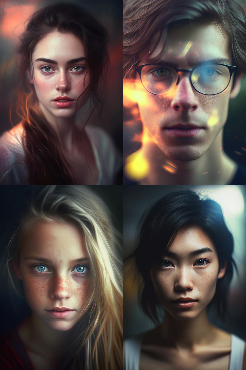Portrait, lens blur