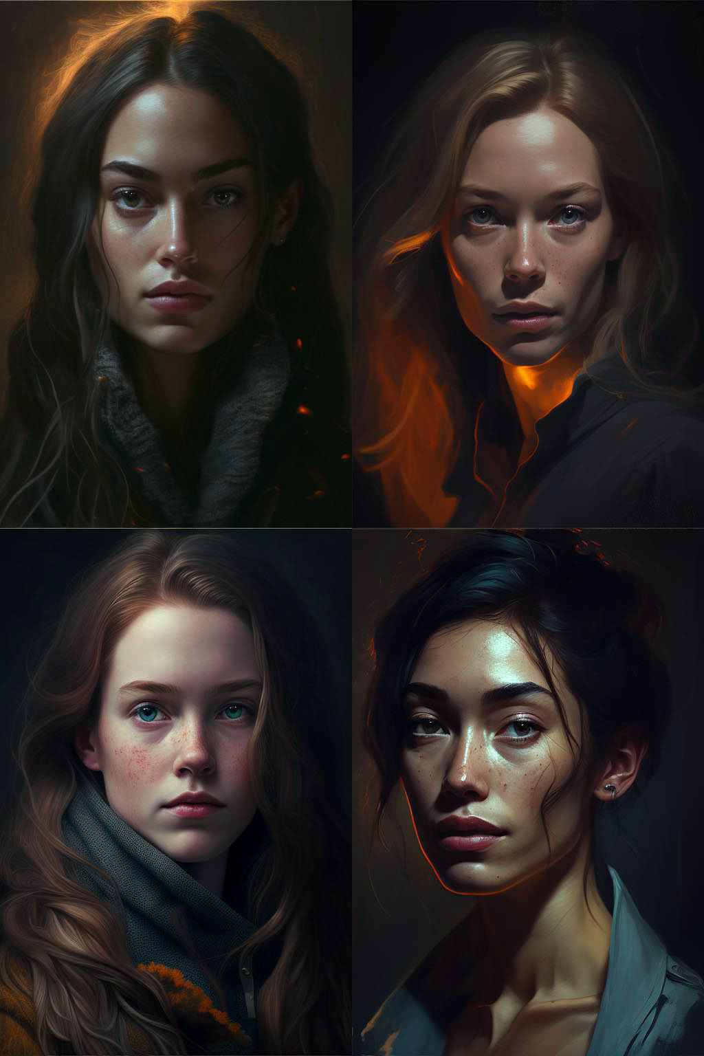 portrait, nightfall
