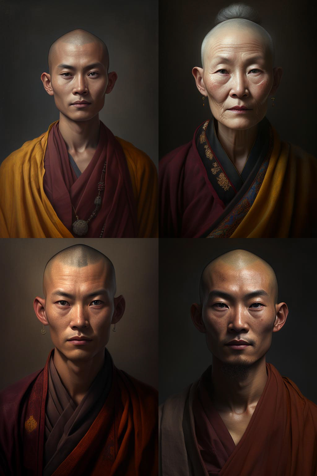 Portrait, Buddhist
