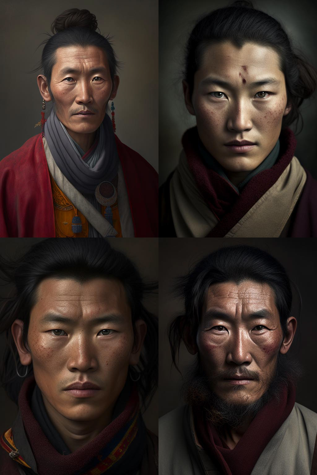 portrait, tibetan