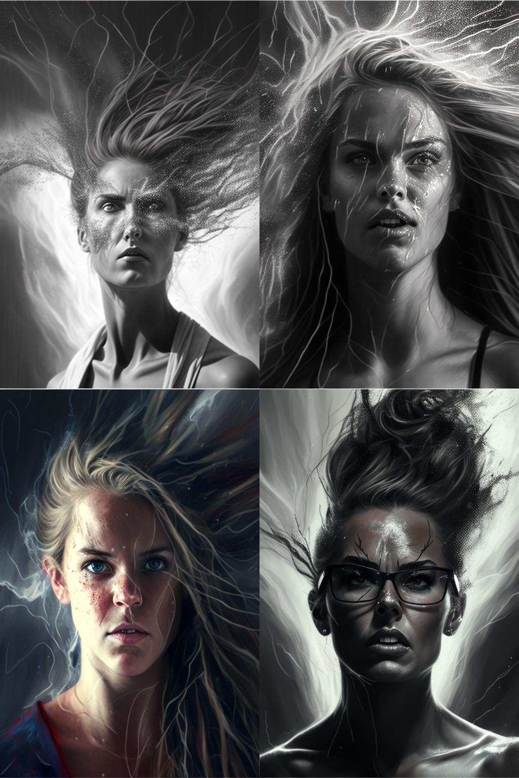 portrait, Microburst