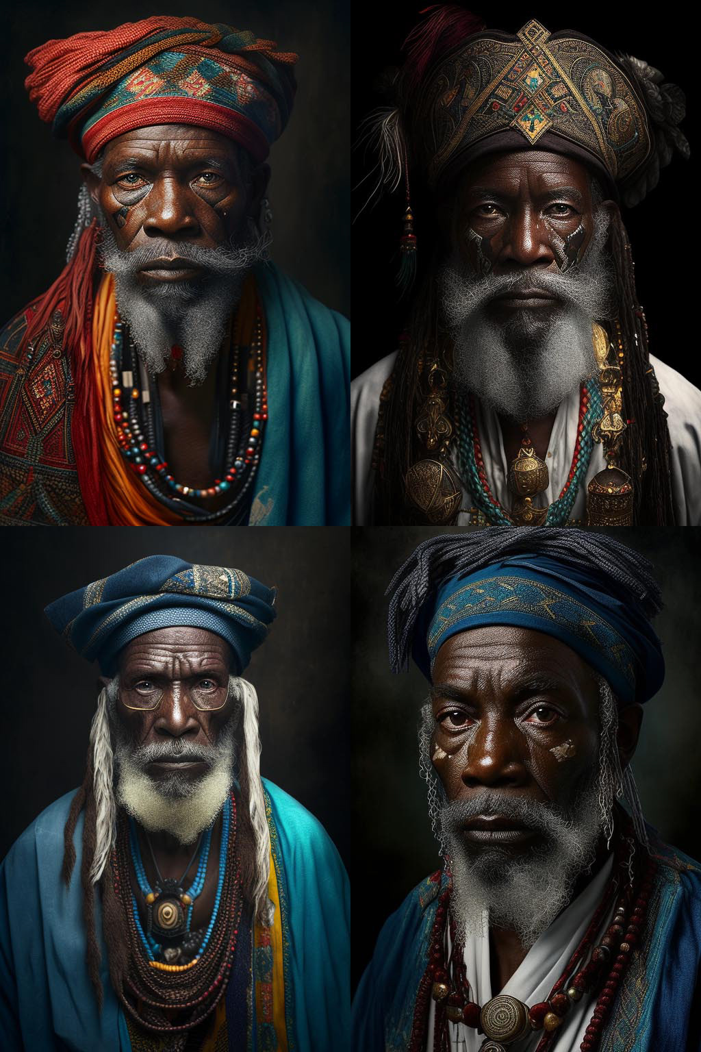 portrait, vodou holy man