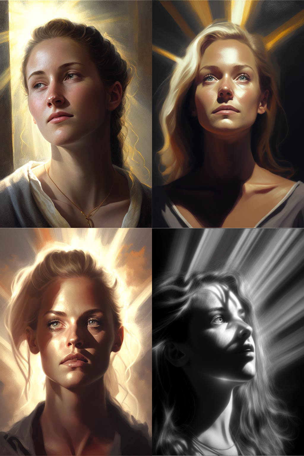 portrait, Crepuscular Rays