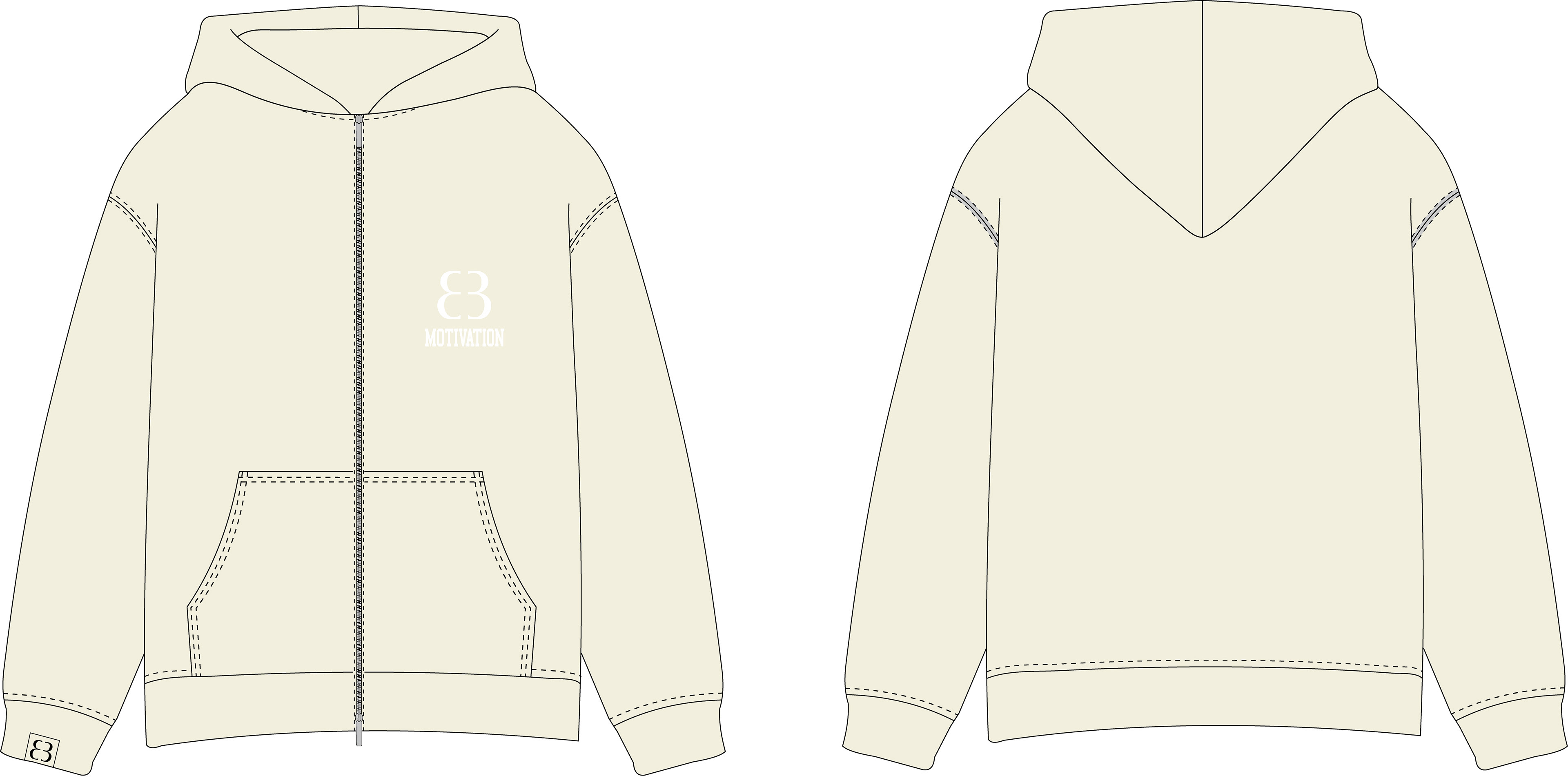 MTVTN x Creative Blueprint Waffle Knit Zip-Up, 2025