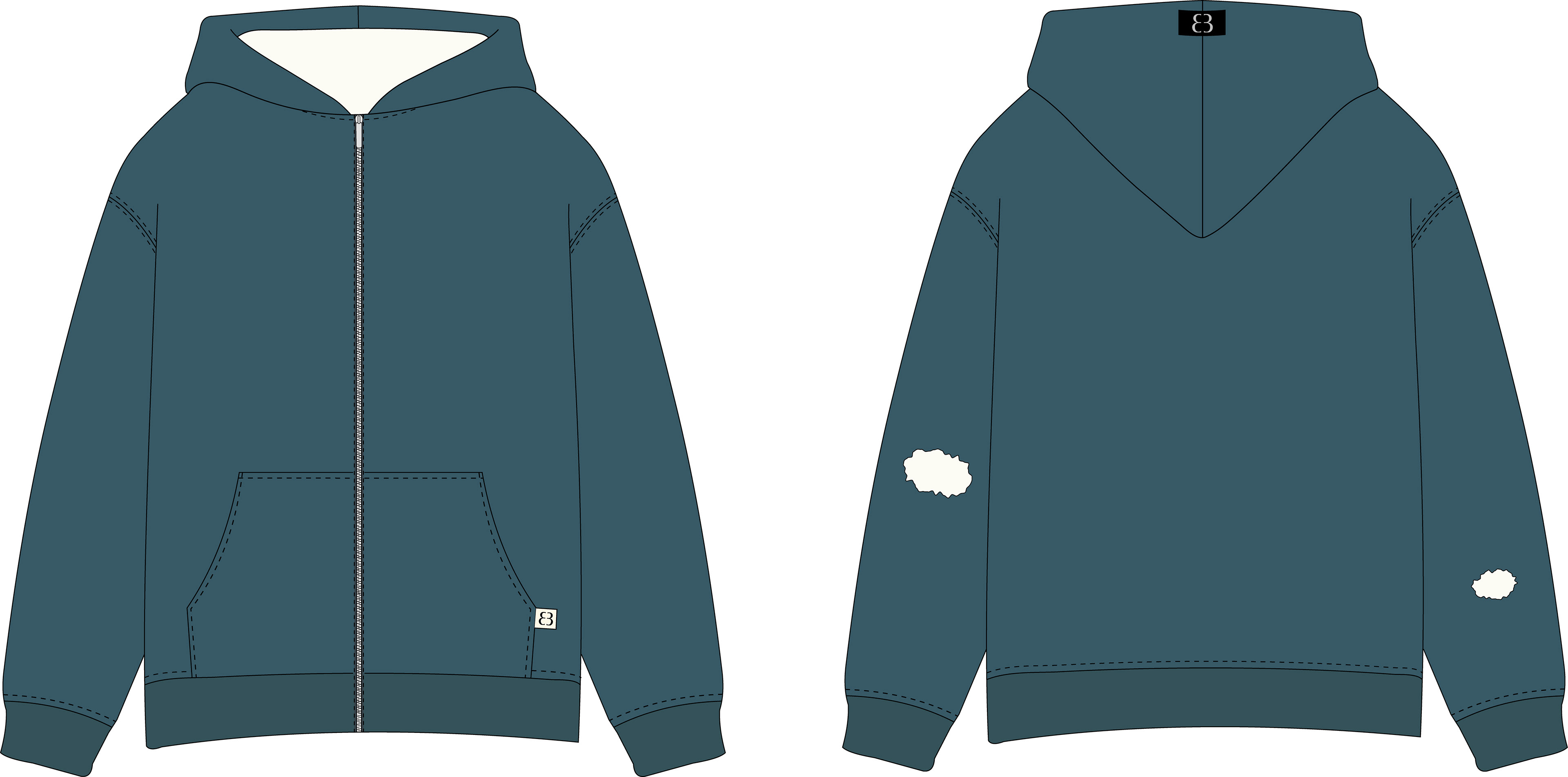 Thrashed Zip-Up, 2025