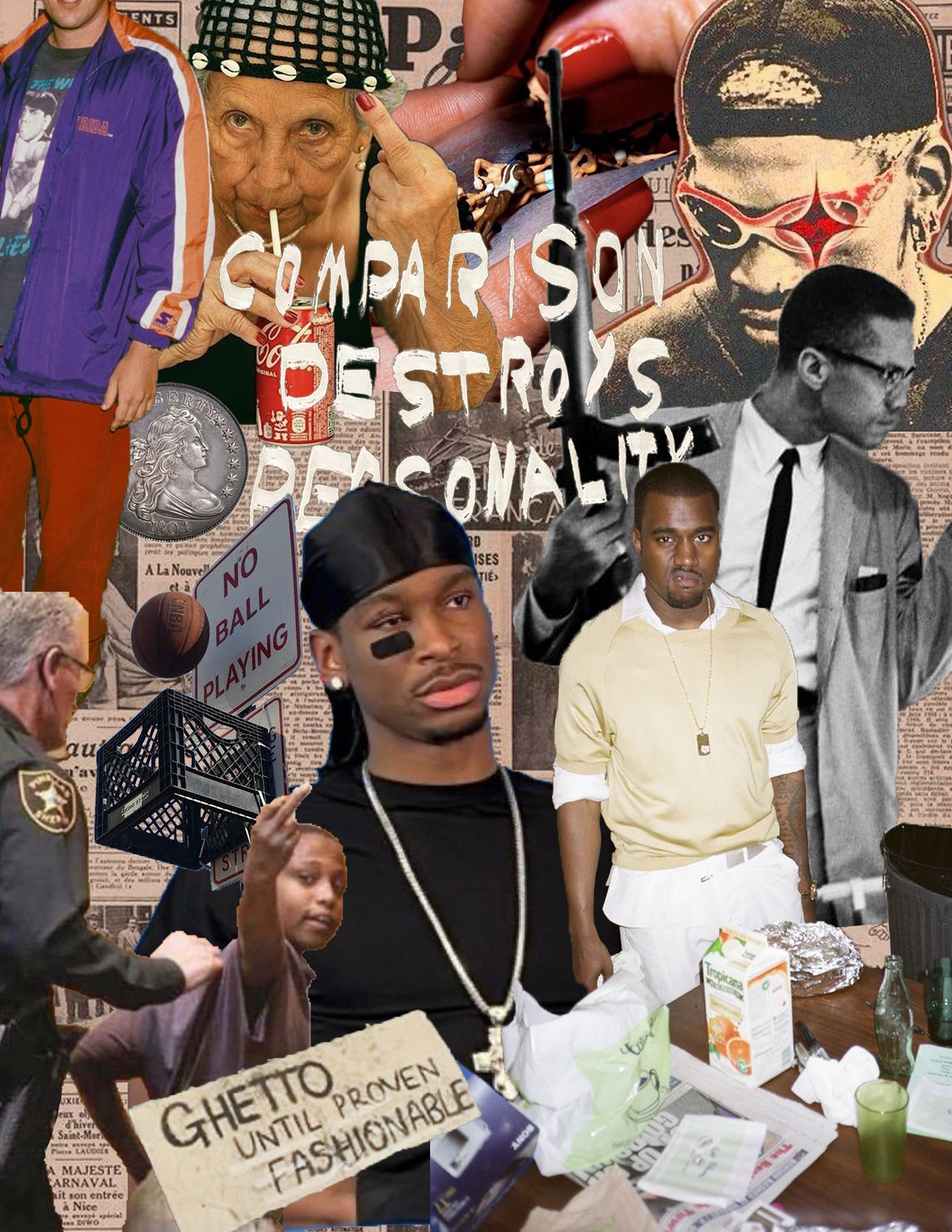 Title: Stealing from Below; Commentary on luxury brands stealing from grassroots culture.