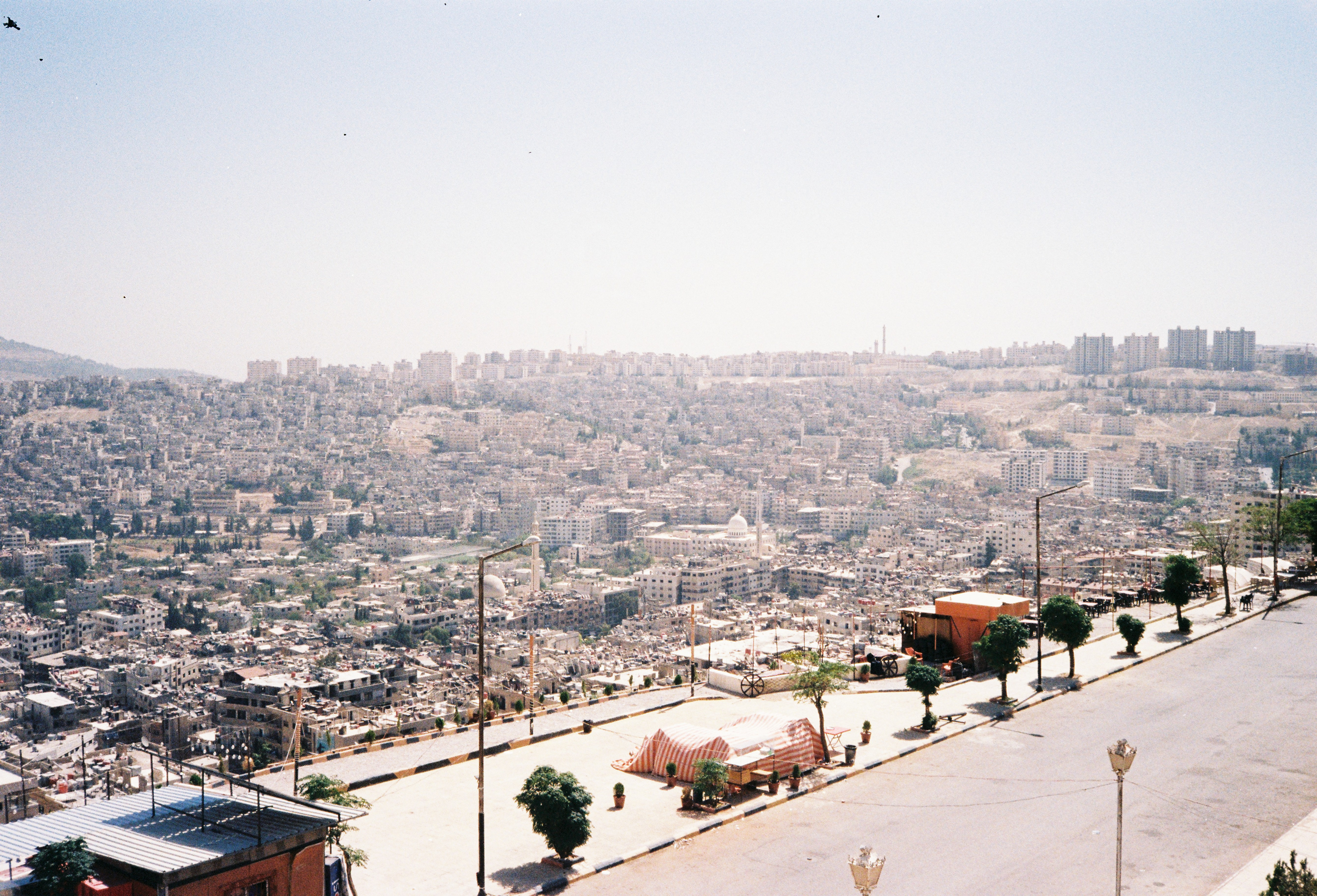 The view from my bedroom window, overlooking Qudsaya