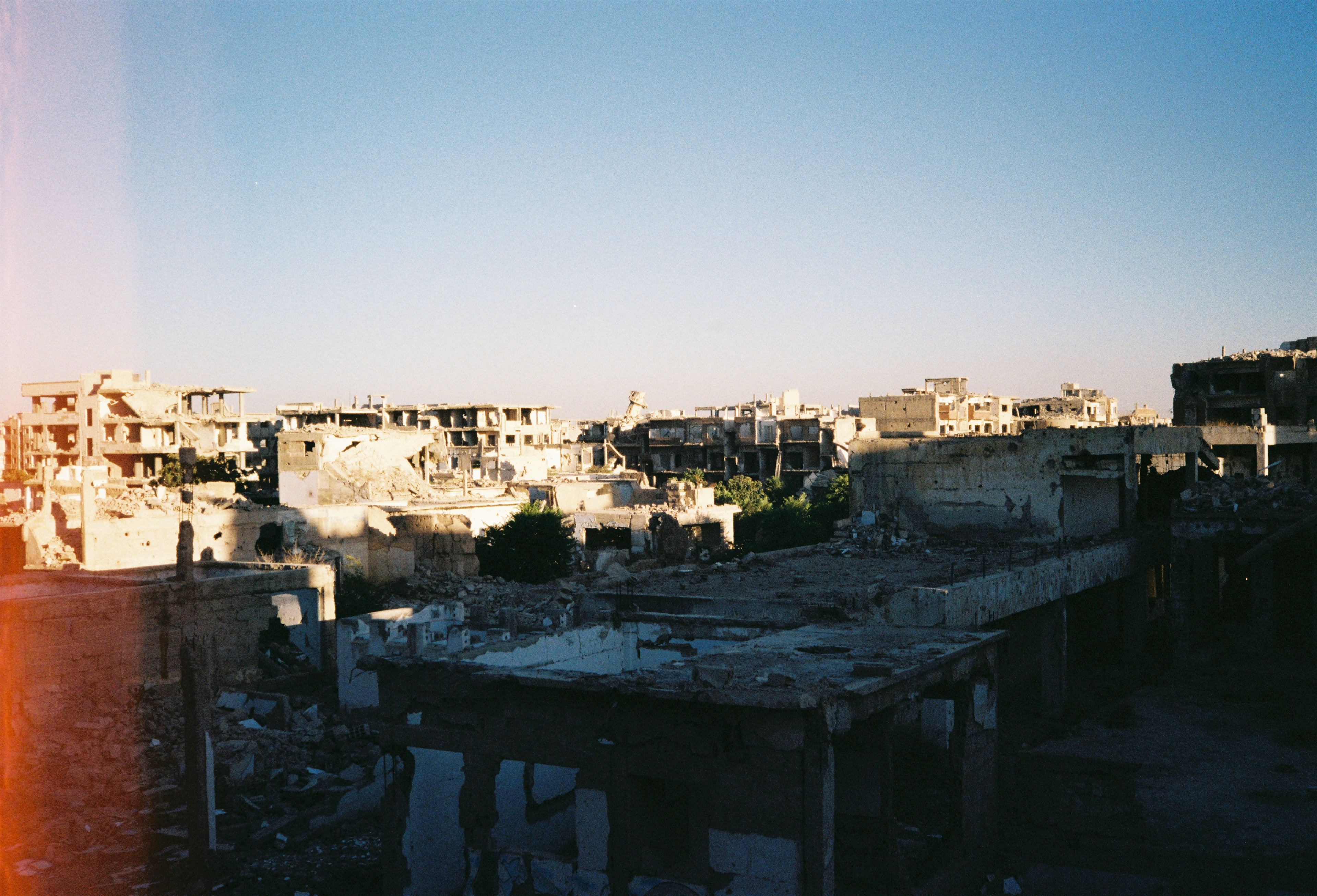 Fallen minaret in Jobar, Damascus