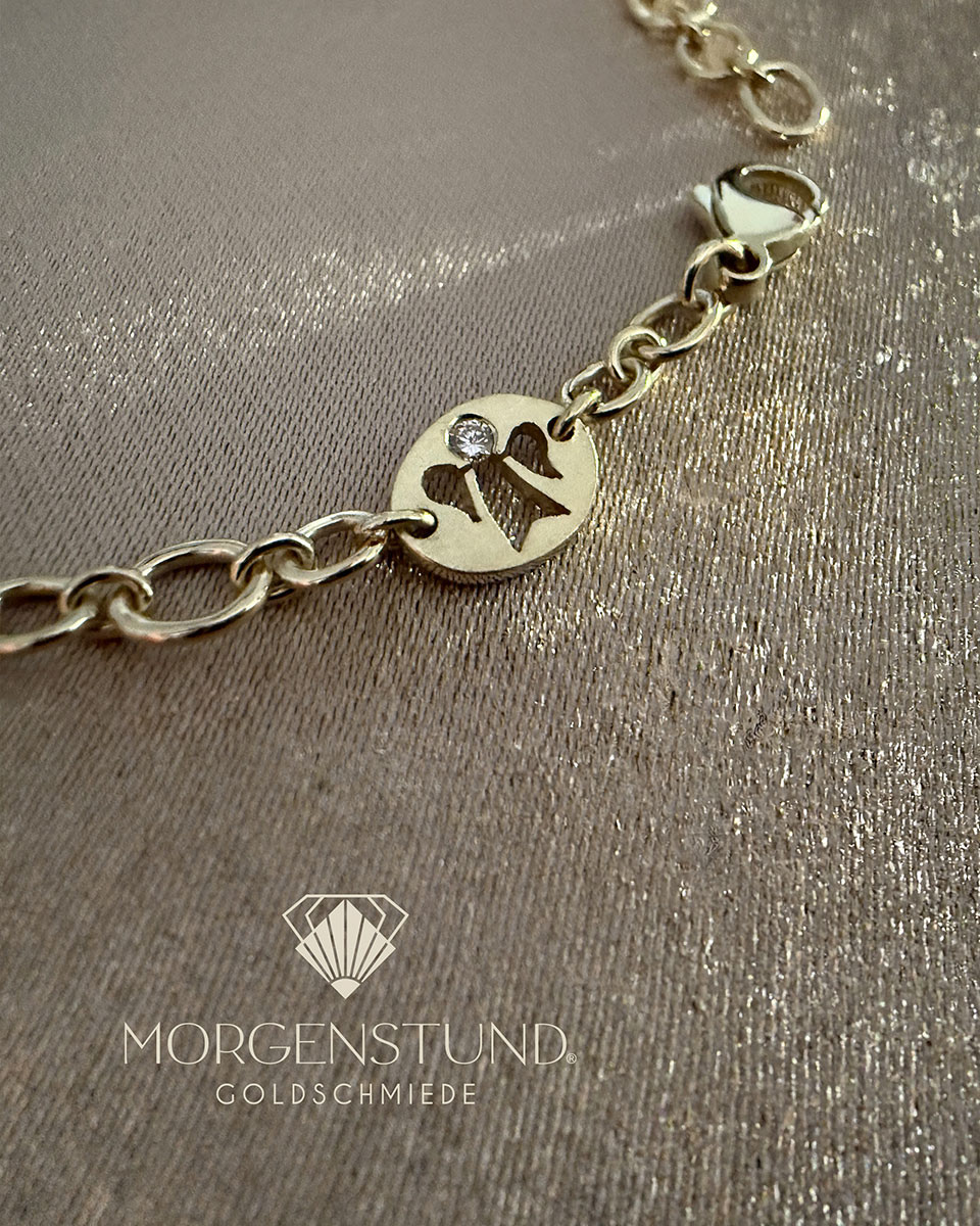 "Ein kleines Stück Himmel" Armband - MORGENSTUND® Goldschmiede