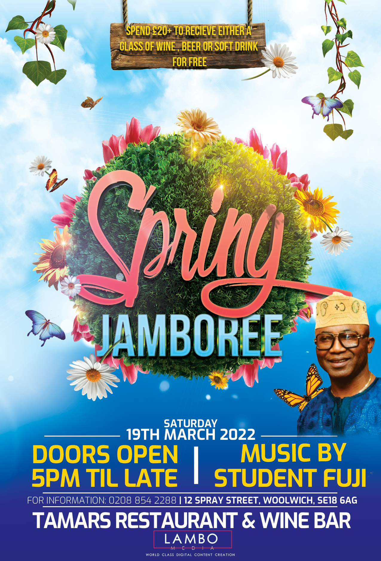 Tamar's Restaurant Spring Event