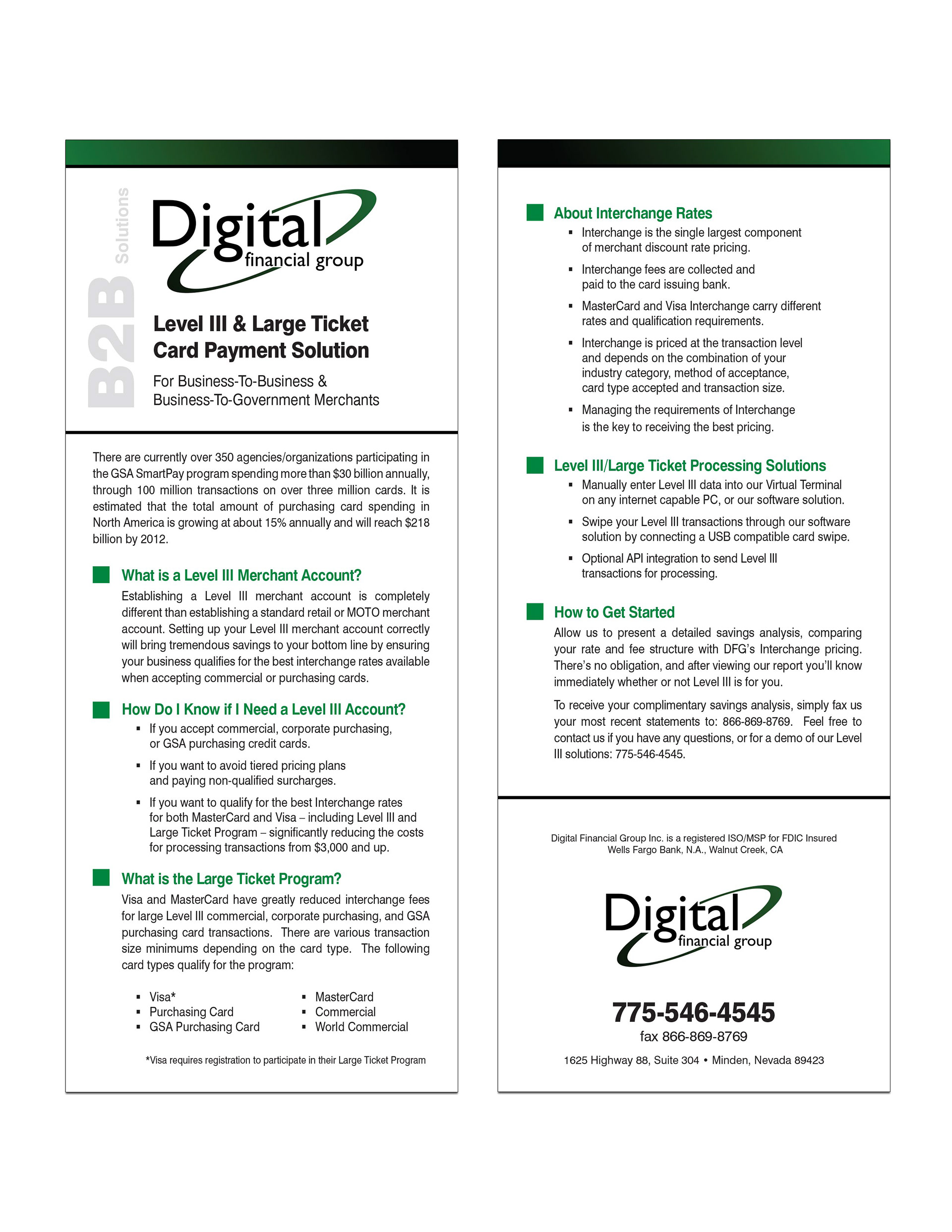 8.5 x 3.5 Rack Card