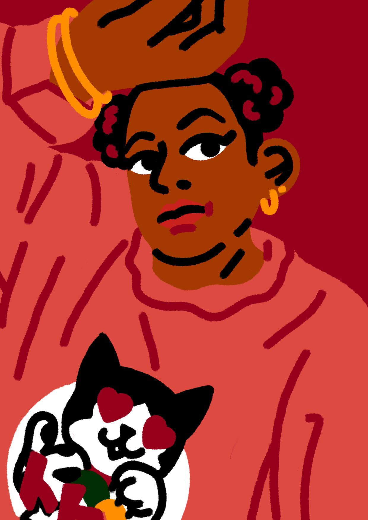 Portrait of my friend Mina
